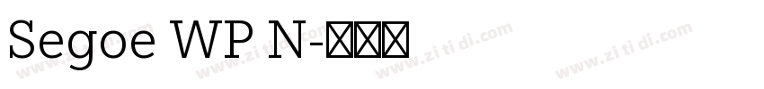 Segoe WP N字体转换